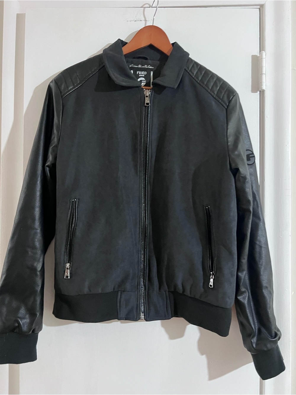 Fried Denim Men’s Medium Black Leather Jacket